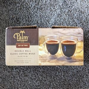 Glass, set of coffee mugs